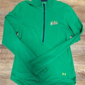 Under Armour Notre Dame Fighting Irish Women’s Green Quarter-Zip Size Small